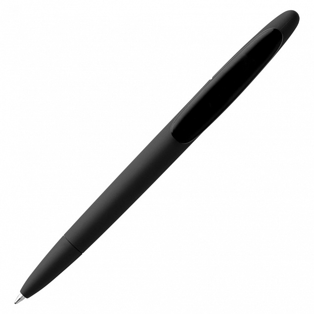 Ручка шариковая Prodir DS5 TRR-P Soft Touch, черная с логотипом в Санкт-Петербурге заказать по выгодной цене в кибермаркете AvroraStore