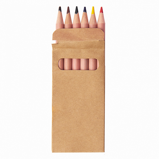 агаНабор цветных карандашей мини TINY,6 цветов с логотипом в Санкт-Петербурге заказать по выгодной цене в кибермаркете AvroraStore