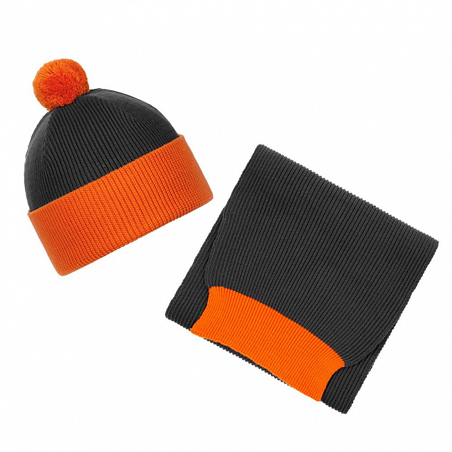 Набор Snappy, темно-серый с оранжевым с логотипом в Санкт-Петербурге заказать по выгодной цене в кибермаркете AvroraStore