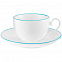 Чайная пара «С голубой каемочкой!» с логотипом в Санкт-Петербурге заказать по выгодной цене в кибермаркете AvroraStore