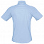 Рубашка женская с коротким рукавом ELITE, голубая с логотипом в Санкт-Петербурге заказать по выгодной цене в кибермаркете AvroraStore
