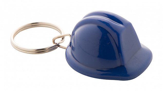 Брелок каска, синий с логотипом в Санкт-Петербурге заказать по выгодной цене в кибермаркете AvroraStore