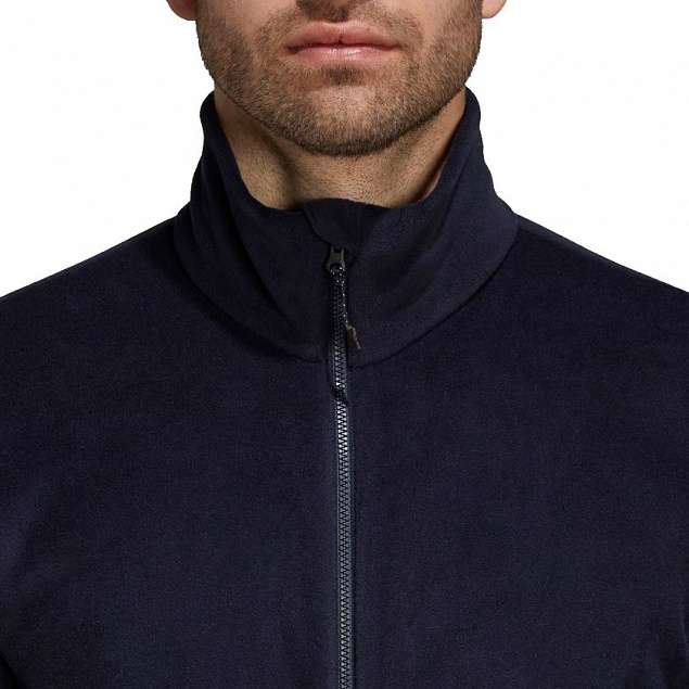 Куртка флисовая мужская Tivid, синяя с логотипом в Санкт-Петербурге заказать по выгодной цене в кибермаркете AvroraStore
