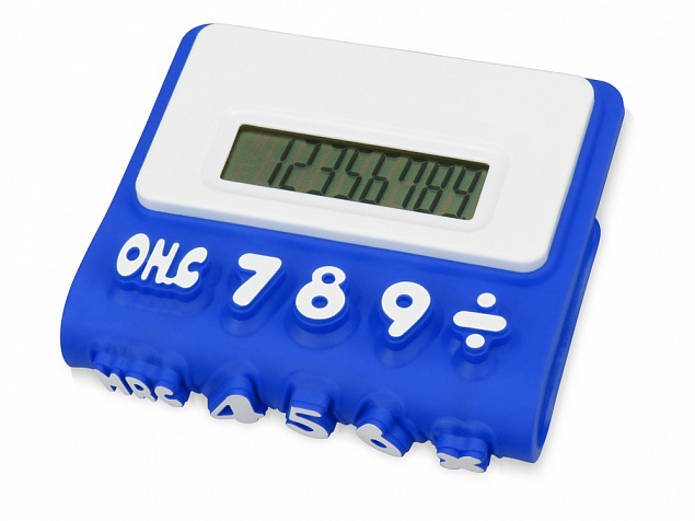 Калькулятор Splitz, ярко-синий с логотипом в Санкт-Петербурге заказать по выгодной цене в кибермаркете AvroraStore