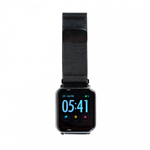 браслет к часам SAM металлический черный с логотипом в Санкт-Петербурге заказать по выгодной цене в кибермаркете AvroraStore