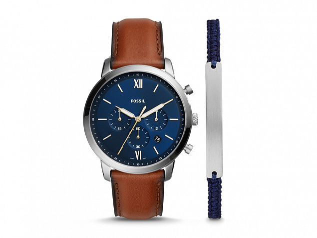 Подарочный набор: часы наручные мужские, браслет с логотипом в Санкт-Петербурге заказать по выгодной цене в кибермаркете AvroraStore