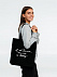Холщовая сумка «Я не идеальна», черная с логотипом в Санкт-Петербурге заказать по выгодной цене в кибермаркете AvroraStore