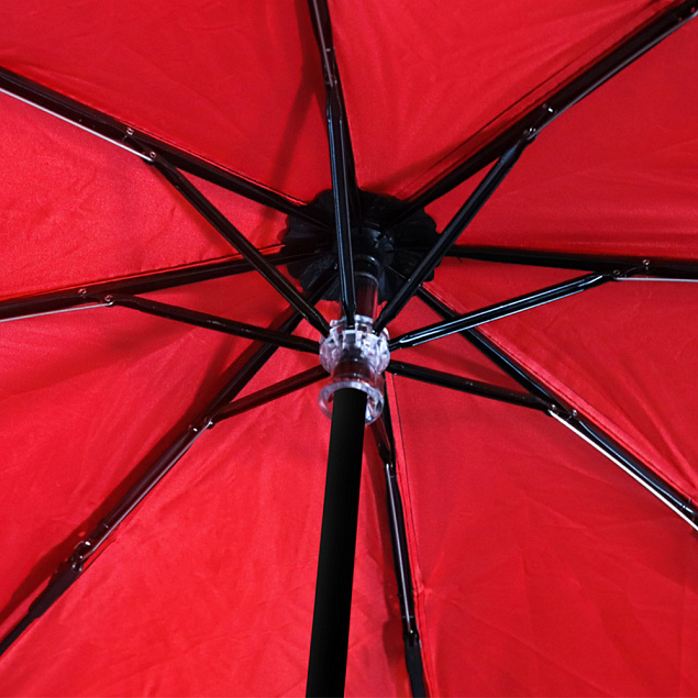 Зонт Glamour - Красный PP с логотипом в Санкт-Петербурге заказать по выгодной цене в кибермаркете AvroraStore