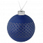 Елочный шар Queen, 10 см, синий с логотипом в Санкт-Петербурге заказать по выгодной цене в кибермаркете AvroraStore
