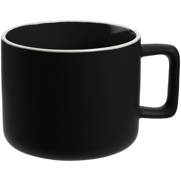 Чашка Fusion, черная с логотипом в Санкт-Петербурге заказать по выгодной цене в кибермаркете AvroraStore