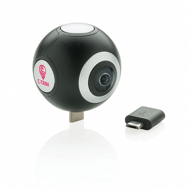 Двухобъективная камера 360 с логотипом в Санкт-Петербурге заказать по выгодной цене в кибермаркете AvroraStore