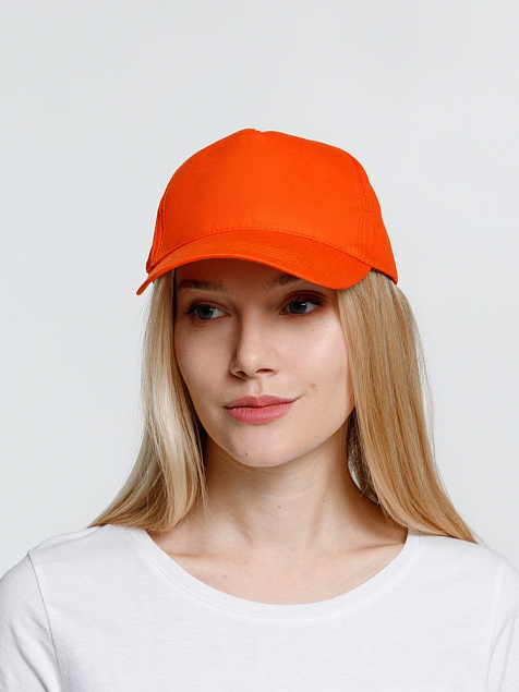 Бейсболка Promo, оранжевая с логотипом в Санкт-Петербурге заказать по выгодной цене в кибермаркете AvroraStore