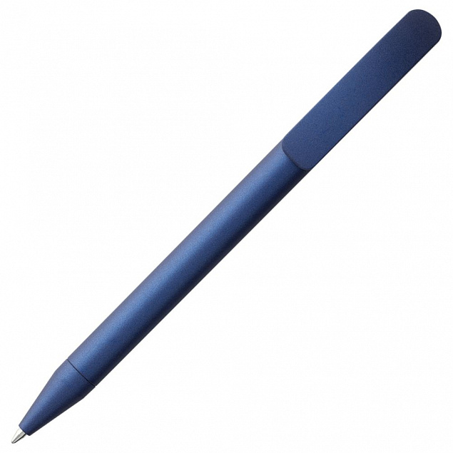 Ручка шариковая Prodir DS3 TVV, синий металлик с логотипом в Санкт-Петербурге заказать по выгодной цене в кибермаркете AvroraStore