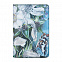 Обложка для паспорта Gourji "Голубой букет" 95х135 сафьяно с логотипом в Санкт-Петербурге заказать по выгодной цене в кибермаркете AvroraStore