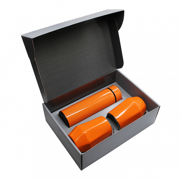 Набор Hot Box E2 grey (оранжевый) с логотипом в Санкт-Петербурге заказать по выгодной цене в кибермаркете AvroraStore