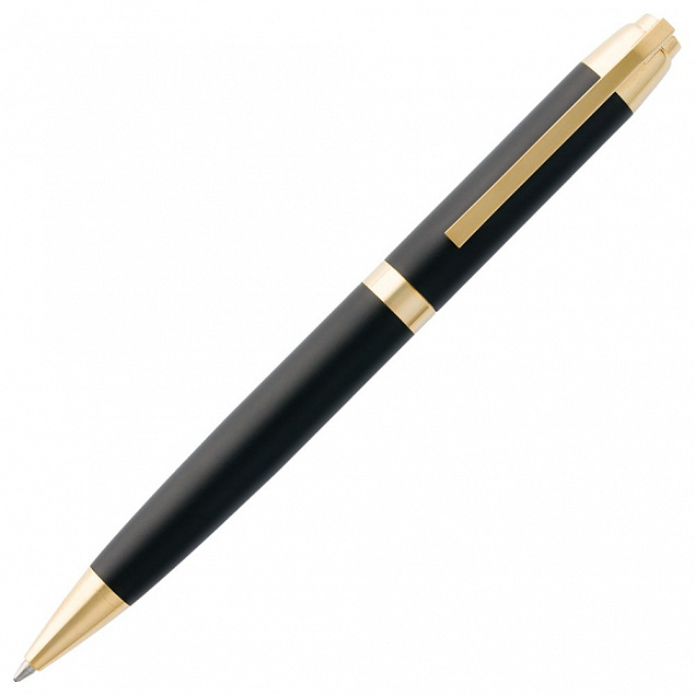Ручка шариковая Razzo Gold, черная с логотипом в Санкт-Петербурге заказать по выгодной цене в кибермаркете AvroraStore