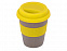 Стакан с силиконовой крышкой Café, желтый с логотипом в Санкт-Петербурге заказать по выгодной цене в кибермаркете AvroraStore