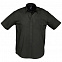 Рубашка мужская с коротким рукавом BRISBANE, черная с логотипом в Санкт-Петербурге заказать по выгодной цене в кибермаркете AvroraStore