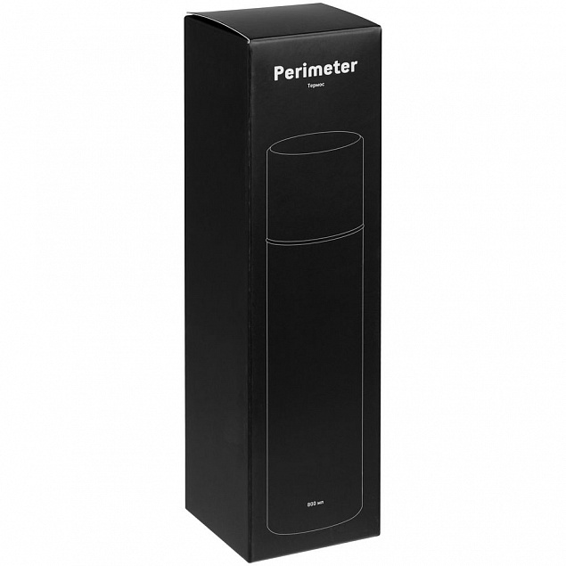 Термос Perimeter, черный с логотипом в Санкт-Петербурге заказать по выгодной цене в кибермаркете AvroraStore