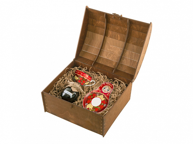 Подарочный набор: чайная пара, варенье из сосновых шишек с логотипом в Санкт-Петербурге заказать по выгодной цене в кибермаркете AvroraStore