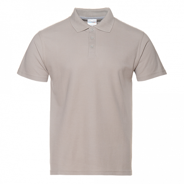 Рубашка поло Рубашка мужская 04 Светло-серый с логотипом в Санкт-Петербурге заказать по выгодной цене в кибермаркете AvroraStore