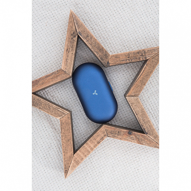Беспроводные наушники Accesstyle Denim TWS Blue, синие с логотипом в Санкт-Петербурге заказать по выгодной цене в кибермаркете AvroraStore