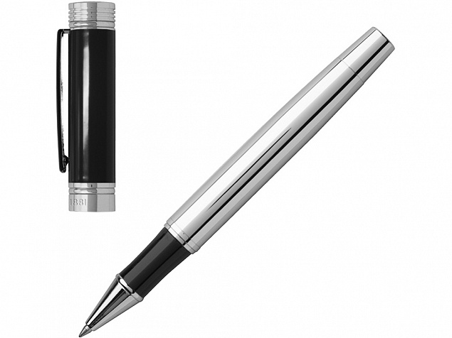 Ручка роллер Zoom Black с логотипом в Санкт-Петербурге заказать по выгодной цене в кибермаркете AvroraStore