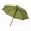 Автоматический зонт-трость с бамбуковой рукояткой Impact из RPET AWARE™, d103 см с логотипом в Санкт-Петербурге заказать по выгодной цене в кибермаркете AvroraStore