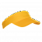 Козырек Козырёк 25U Жёлтый с логотипом в Санкт-Петербурге заказать по выгодной цене в кибермаркете AvroraStore