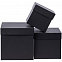 Коробка Cube L, черная с логотипом в Санкт-Петербурге заказать по выгодной цене в кибермаркете AvroraStore