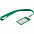 Карман для бейджа с лентой Staff, зеленый с логотипом в Санкт-Петербурге заказать по выгодной цене в кибермаркете AvroraStore