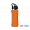 Бутылка спортивная "Индиана"с покрытием soft touch, оранжевая с логотипом в Санкт-Петербурге заказать по выгодной цене в кибермаркете AvroraStore