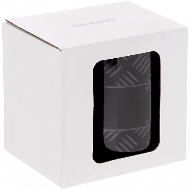 Кружка Hard Work Black в коробке с окном, черная с логотипом в Санкт-Петербурге заказать по выгодной цене в кибермаркете AvroraStore