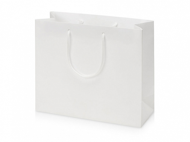 Пакет подарочный Imilit W, белый с логотипом в Санкт-Петербурге заказать по выгодной цене в кибермаркете AvroraStore