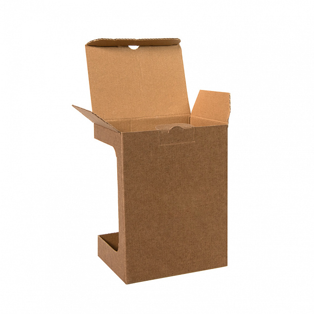 Коробка для кружки 26700, размер 11,9х8,6х15,2 см, микрогофрокартон, коричневый с логотипом в Санкт-Петербурге заказать по выгодной цене в кибермаркете AvroraStore