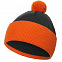 Шапка Snappy, темно-серая с оранжевым с логотипом в Санкт-Петербурге заказать по выгодной цене в кибермаркете AvroraStore