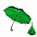 Зонт-трость механический  Chaplin, черно-зеленый с логотипом в Санкт-Петербурге заказать по выгодной цене в кибермаркете AvroraStore