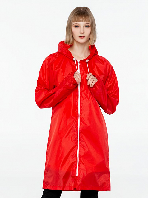 Дождевик Rainman Zip, красный с логотипом в Санкт-Петербурге заказать по выгодной цене в кибермаркете AvroraStore