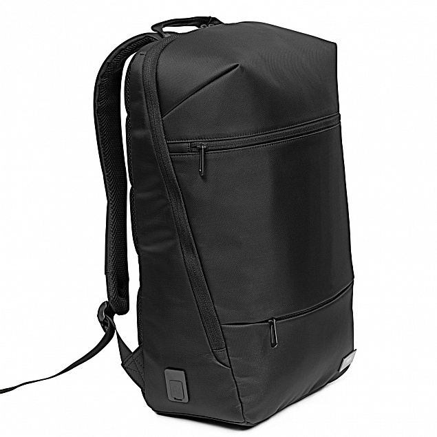 Бизнес рюкзак Taller  с USB разъемом, черный с логотипом в Санкт-Петербурге заказать по выгодной цене в кибермаркете AvroraStore