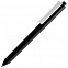 Ручка шариковая Pigra P03 Mat, черная с белым с логотипом в Санкт-Петербурге заказать по выгодной цене в кибермаркете AvroraStore