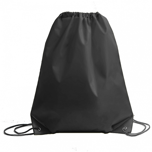 Рюкзак мешок с укреплёнными уголками BY DAY, черный, 35*41 см, полиэстер 210D с логотипом в Санкт-Петербурге заказать по выгодной цене в кибермаркете AvroraStore