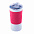Термокружка вакуумная 'Funny" белая, розовая, силикон с логотипом в Санкт-Петербурге заказать по выгодной цене в кибермаркете AvroraStore