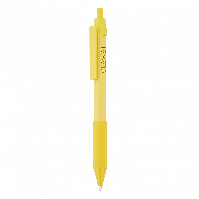 Ручка X2, желтый с логотипом в Санкт-Петербурге заказать по выгодной цене в кибермаркете AvroraStore