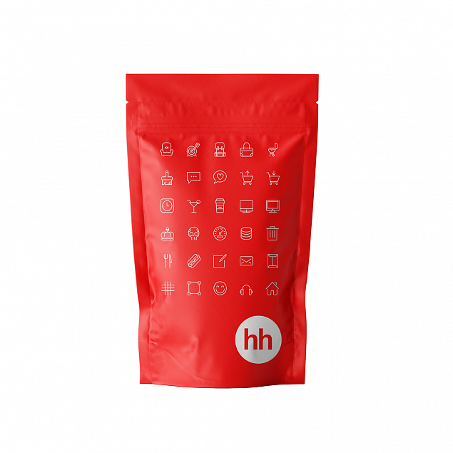 Дойпак с устойчивым дном и замком зип-лок, матовый красный с логотипом в Санкт-Петербурге заказать по выгодной цене в кибермаркете AvroraStore