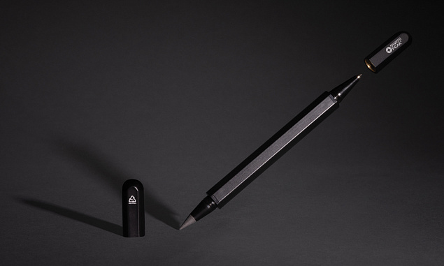 Ручка с двойным наконечником Swiss Peak Storm из переработанного алюминия RCS с логотипом в Санкт-Петербурге заказать по выгодной цене в кибермаркете AvroraStore