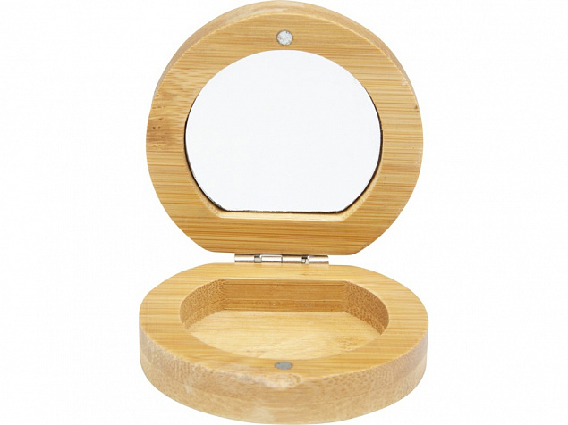 Карманное зеркало в бамбуковой раме Afrodit, natural с логотипом в Санкт-Петербурге заказать по выгодной цене в кибермаркете AvroraStore