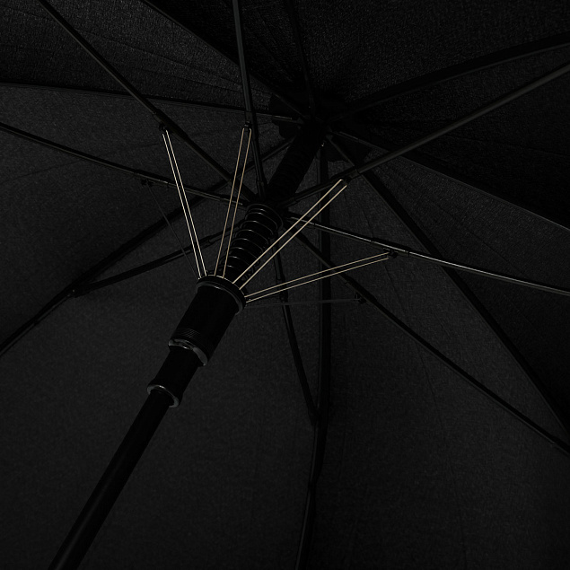 Зонт-трость Torino, черный с логотипом в Санкт-Петербурге заказать по выгодной цене в кибермаркете AvroraStore