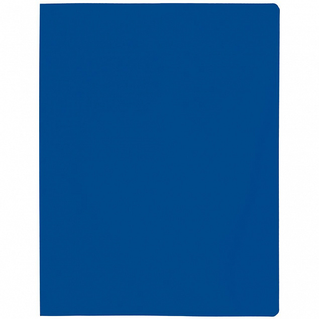 Папка с прижимом Expert, синяя с логотипом в Санкт-Петербурге заказать по выгодной цене в кибермаркете AvroraStore