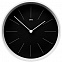 Часы настенные Neo, черные с белым с логотипом в Санкт-Петербурге заказать по выгодной цене в кибермаркете AvroraStore