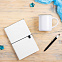 Набор подарочный FINELINE: кружка, блокнот, ручка, коробка, стружка, белый с черным с логотипом в Санкт-Петербурге заказать по выгодной цене в кибермаркете AvroraStore